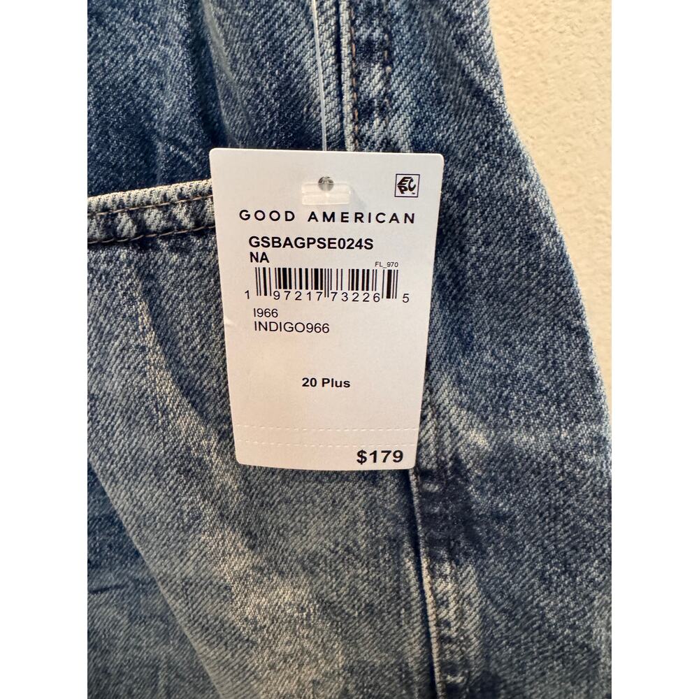 Good American Good Extreme Barrel Jeans – Size 20 / 27.5 Inseam - Med wash - NWT - Picture 7 of 10